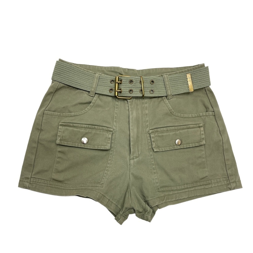 Urban Heritage cargo shorts with belt size S W28 L2 military green
